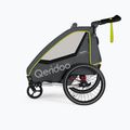 Qeridoo Qupa 1 single person bicycle trailer grey-yellow Q-QUP1-22-LI 3