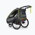 Qeridoo Qupa 1 single person bicycle trailer grey-yellow Q-QUP1-22-LI 4