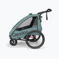 Two-seater bicycle trailer Qeridoo Qupa 2 mineral blue 3