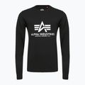 Men's Alpha Industries Basic T black polo longsleeve