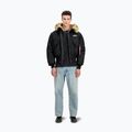 Alpha Industries men's 45/P Hooded Custom Bomber black/reflective jacket 2