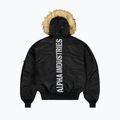 Alpha Industries men's 45/P Hooded Custom Bomber black/reflective jacket 8