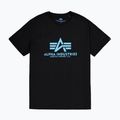Alpha Industries men's basic black/blue polo shirt 5
