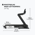 Electric treadmill NordicTrack T8 black 7