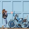 Urban Iki rear frame bike seat blue U-214003 10