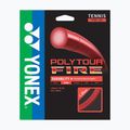 Tennis string YONEX Poly Tour Fire Set 12 m red
