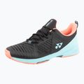 Men's tennis shoes YONEX Sonicage 3 CL black/sky blue 2