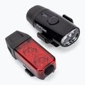 Topeak Set Power Lux Usb Combo bike lights black T-TMS098