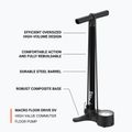 Lezyne Macro HV Floor Drive ABS 100psi flat black bicycle pump 5