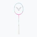 Badminton racket VICTOR DriveX 6SP QM fluorescent rose-red/light blue