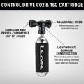 Bike pump Lezyne Control Drive CO2 + 1 x cartridge 25 g gloss black 3