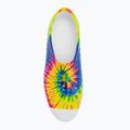 Native Jefferson Print children's trainers shell white/shell white/neon multi tie dye 6