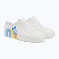 Native Jefferson Print Disney Jr children's trainers shell white/shell white/positive mickey 4