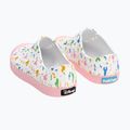 Native Jefferson Print Disney Jr children's trainers shell white/princess pink/pastel white confetti 12