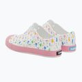 Native Jefferson Print Disney Jr children's trainers shell white/princess pink/pastel white confetti 3