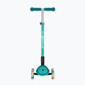 Globber Primo Foldable Plus Lights dark emerald green children's tricycle scooter 4