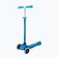 Children's three-wheeled scooter Globber Primo Plus Glow Lights petrol blue 3