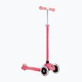 Children's three-wheeled scooter Globber Primo Plus Glow Lights coral pink