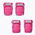 Globber Toddler deep pink/flowers baby protector set