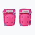 Globber Toddler deep pink/flowers baby protector set 4