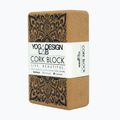 Yoga Design Lab Cork Yoga Cube Brown BL-Cork-Mandala Black 9