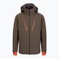 Men's ski jacket Descente Caden shoulder brown