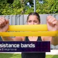 Pure2Improve Mini Bands 3 piece resistance rubber set colour 2155 6