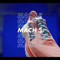 Women's running shoes HOKA Mach 5 blue/yellow 1127894-CEPR 13