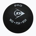 Squash balls Dunlop Pro 2 yellow dots 3 pcs. black 3