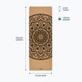 Yoga mat Myga Mandala XL 6 mm brown 7