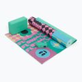 Yoga kit Myga Spirit Yoga Set mat + block + strap turquoise
