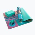 Yoga kit Myga Spirit Yoga Set mat + block + strap turquoise 15