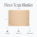 Yoga blanket Myga Fleece sand 10