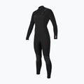Women's swimming wetsuit O'Neill Hyperfreak 4/3+ mm Chest Zip Full black/black