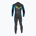 O'Neill Youth Ninja 5/4 Chest Zip Full black/ultra blue/dayglo children's wetsuit 2
