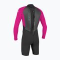 Children's wetsuit O'Neill Youth Reactor-2 2mm Back Zip LS Spring black/berry 2