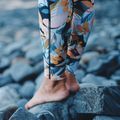 Women's neoprene leggings O'Neill Bahia 1.5 mm black/demi floral/black 7