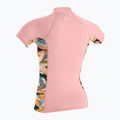 O'Neill Girls Premium Skins Turtleneck Rash Guard swim shirt peony/demi floral/peony 2