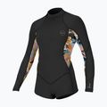 O'Neill Bahia 2/1 Back Zip LS Spring hw4 black/demiflor/demiflor children's Wetsuit