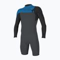 Men's wetsuit O'Neill Hammer 2mm Chest Zip LS Spring graphite/black/ocean