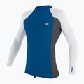 Men's O'Neill Premium Skins Rash Guard deep sea/ graphite/ white swimming longsleeve