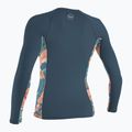 Women's swimming longsleeve O'Neill Side Print Rash Guard copen blue/painted tropics 2