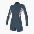 Women's wetsuit O'Neill Bahia 2/1 Back Zip LS Spring copen blue/painted tropics/copen blue