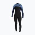 Women's swimming wetsuit O'Neill Epic 5/4 mm Chest Zip Full black/stormy palm/faded denim