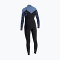 Women's swimming wetsuit O'Neill Epic 5/4 mm Chest Zip Full black/stormy palm/faded denim 2