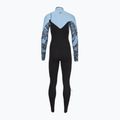 Women's swimming wetsuit O'Neill Epic 5/4 mm Chest Zip Full black/stormy palm/faded denim 3
