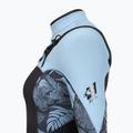 Women's swimming wetsuit O'Neill Epic 5/4 mm Chest Zip Full black/stormy palm/faded denim 6
