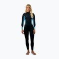 Women's swimming wetsuit O'Neill Bahia 3/2 Back Zip Full IQ5 black/surf abstract/chambray blue 3