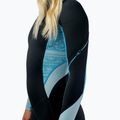 Women's swimming wetsuit O'Neill Bahia 3/2 Back Zip Full IQ5 black/surf abstract/chambray blue 8