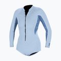 Women's wetsuit O'Neill Bahia 2/1 mm Front Zip Short Spring chambray blue/surf abstract